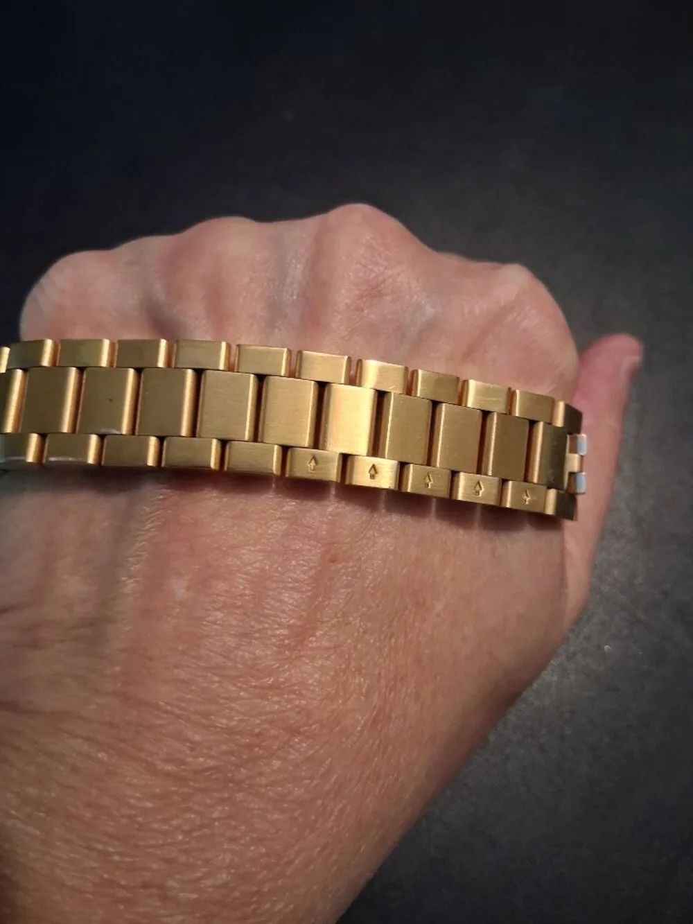 gold gods 18k plated/filled mens bracelet
